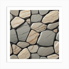 Stone Wall 39 Art Print