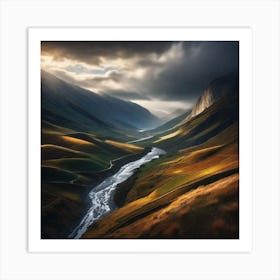 River In The Mountains 22 Art Print