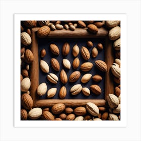 Nuts In A Frame 6 Art Print