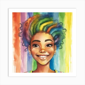 Rainbow Girl 1 Art Print