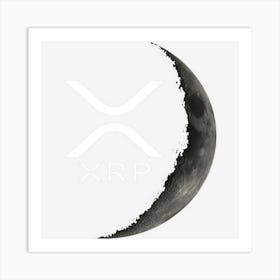 Ripple Xrp Moon Art Print