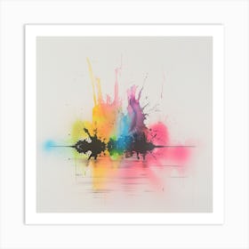 Rainbow Splash 1 Art Print