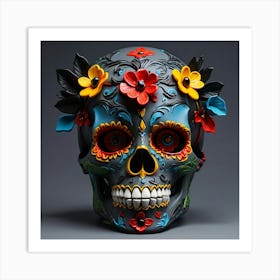 Day Of The Dead Skull Art Print