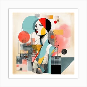 Abstract Woman Art Print