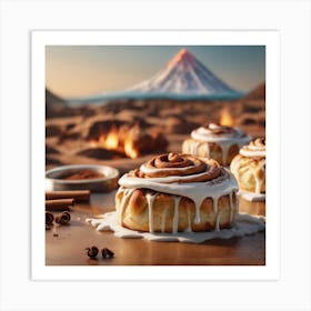 Cinnamon Roll hills Art Print