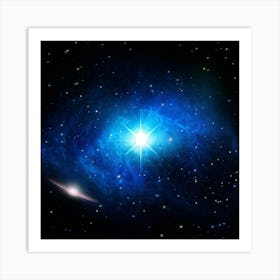 Cosmos Themed Illustration Capturing The Essence Of Elemental Magic With A Bright Double Star Patte (5) Art Print