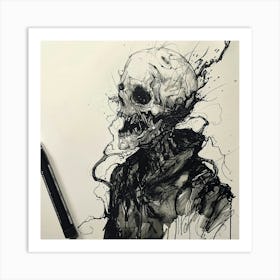 Skeleton 4 Art Print