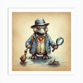 Detective Duck 13 Art Print