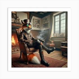 Steampunk Fox Art Print