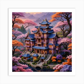 A Samurai Castle Art Print