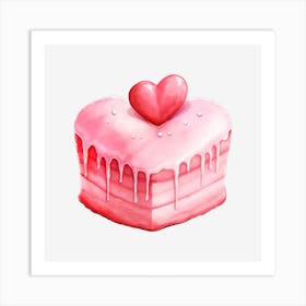 Valentine'S Day Cake 2 Art Print