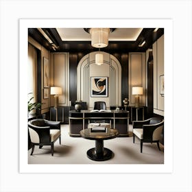 Deco Office Art Print