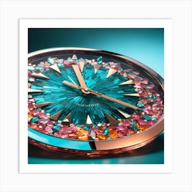 Crystal Clock Art Print