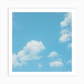 Blue Sky With Clouds 16 Art Print