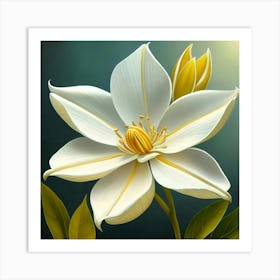 White Flower 3 Art Print