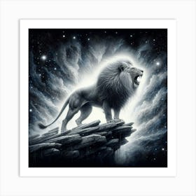 Lion Of The Night 3 Art Print