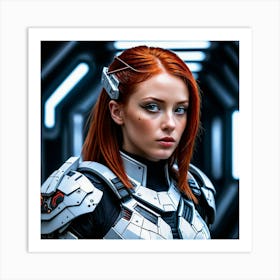 Sci-Fi Girl 5 Art Print