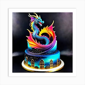 Dragon Cake Art Print