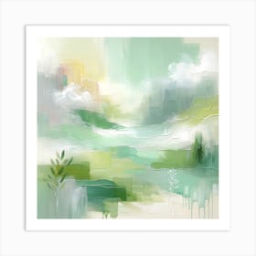 Abstract Landscape Painting 1 Art Print