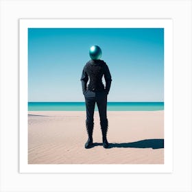 'The Man On The Beach' Art Print