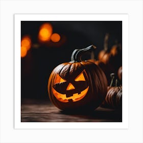 Halloween Pumpkins 2 Art Print