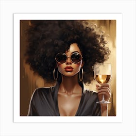 Afro Girl 63 Art Print