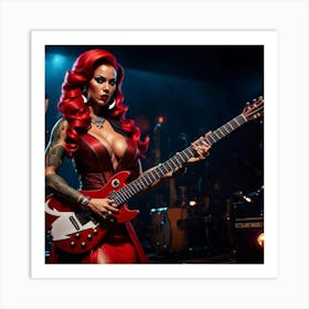 Sexy Rocker Art Print