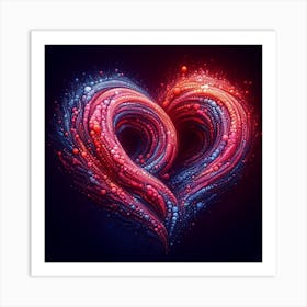 Abstract Heart 1 Art Print