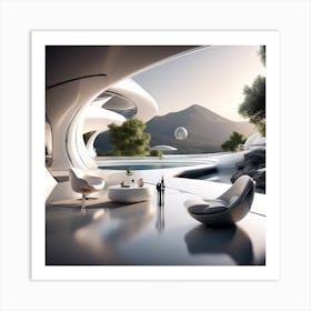 Futuristic House Art Print