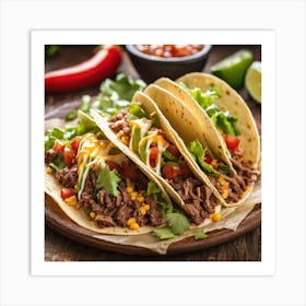 Mexican Tacos 3 Art Print