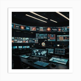 Control Room 3 Art Print