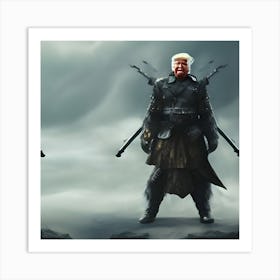 Trump the savior Art Print