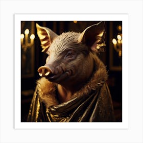 Prince Piggy Art Print