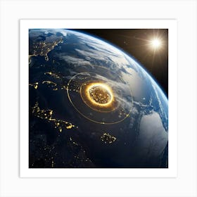 Earth From Space 6 Art Print