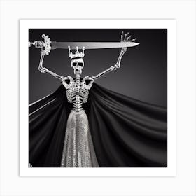 Skeleton Queen Art Print