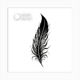 Feather Tattoo 2 Art Print