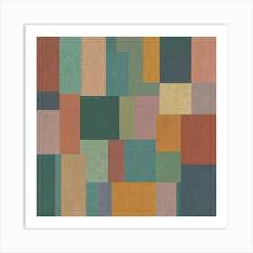 Abstract Squares 4 Art Print