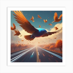 Bird In Flight 5 Art Print