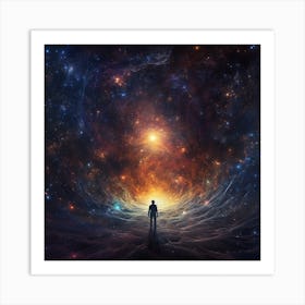 Man In Space Art Print