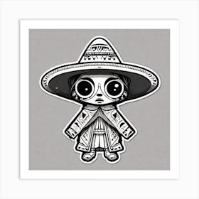 Mexican Girl 5 Art Print