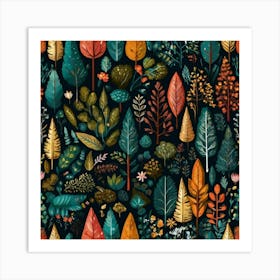 Autumn Leaves Art Print