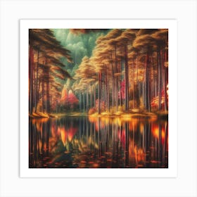 Autumn Forest 126 Art Print