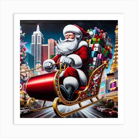 Santa Claus S Present Of Peace 05 Art Print