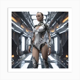 Futuristic Woman 130 Art Print