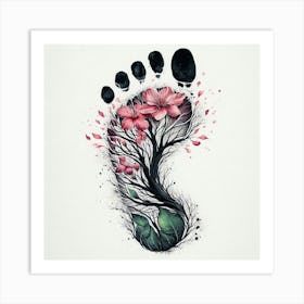 A human footprint 5 Art Print