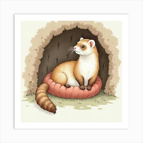 Ferret 1 Art Print