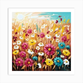 Field Of Flowers Art Print