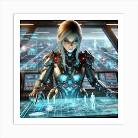 Lysara Stratos Tactical Expertise Sci Fi Art Print