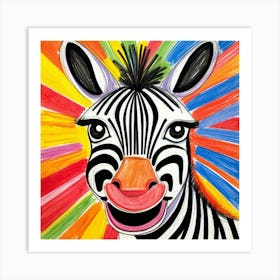 Zebra 12 Art Print