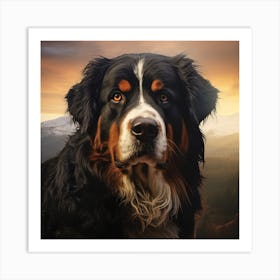 Bernese Mountain Dog 1 Art Print